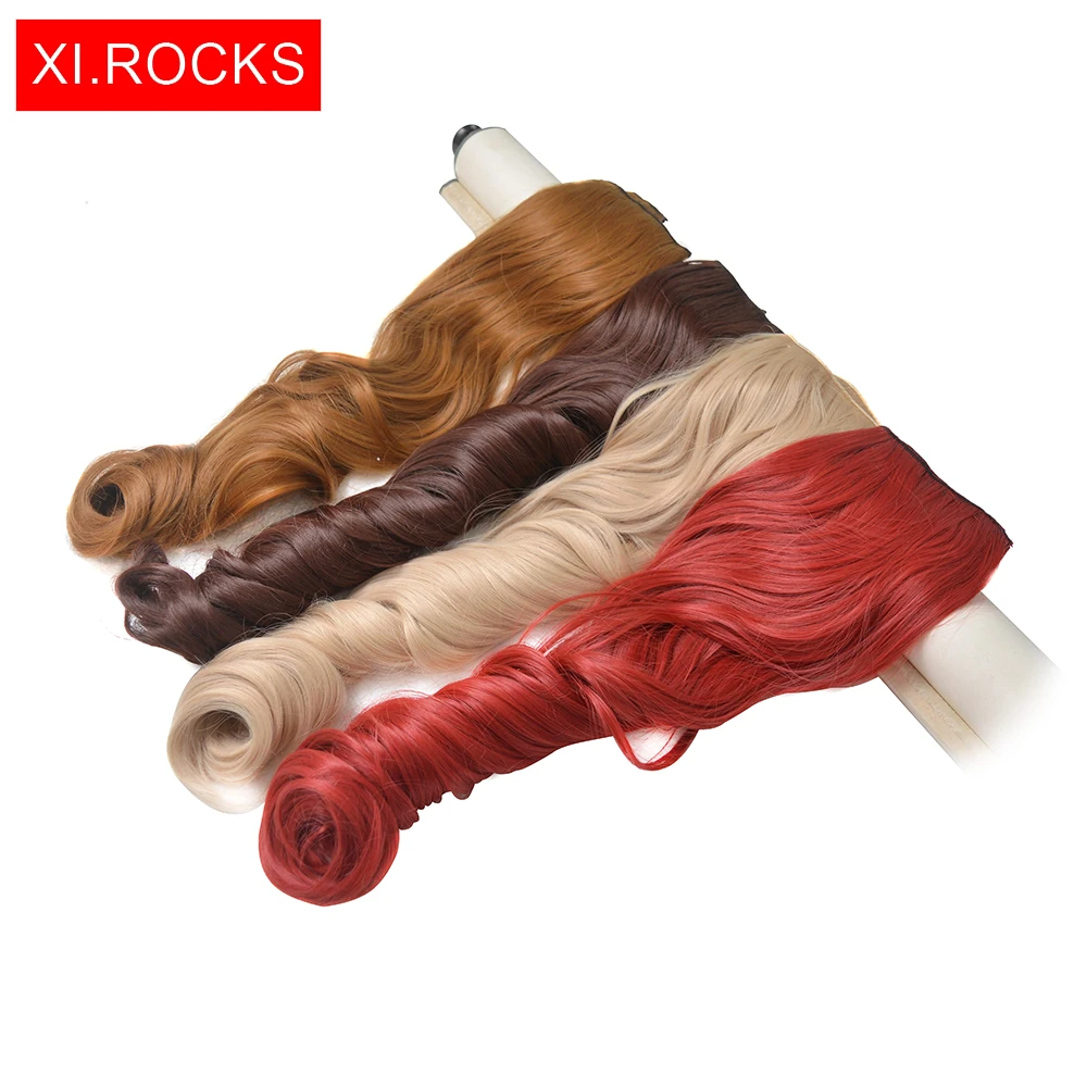 Wjj12070/1p Xi Rocks кудрявые удлинители волос на клипсе парик Синтетический для женщин 70 см длинные искусственные волосы натуральные толстые парики для наращивания