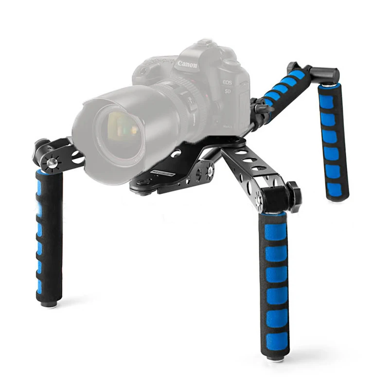 DSLR Rig Movie Kit Shoulder Mount Stabilizer For Video Camera Canon 5D II III 550D 60D 6D T2i T3i 7D Nikon D800 D810 D90 D7100 |