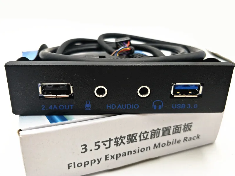 20pin USB 3.0 2.4A OUT + 3 0 мм Аудио Микрофон порты CD ROM привод Передняя панель F ПК компьютер