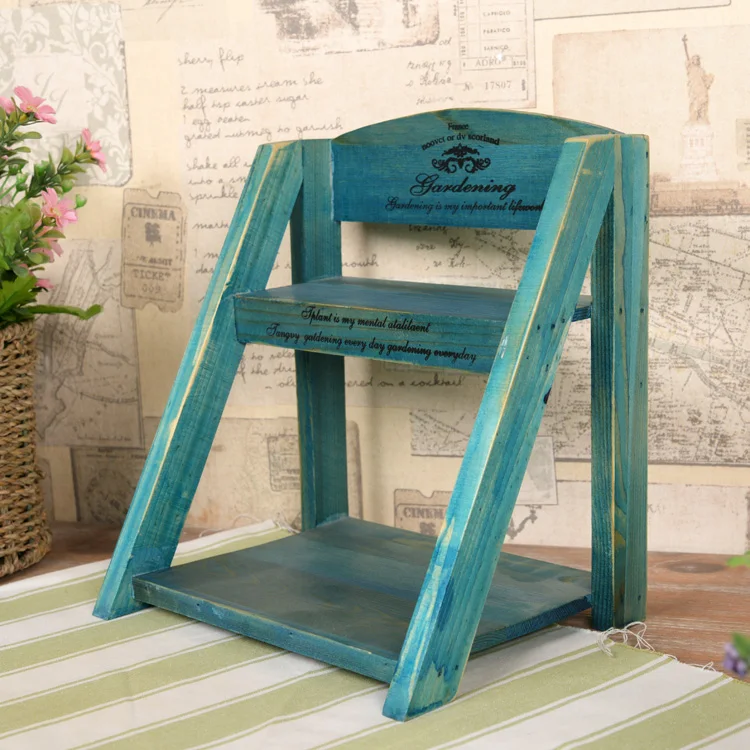 Винтажная деревянная полка для хранения украшений настенная мелочей подвесное