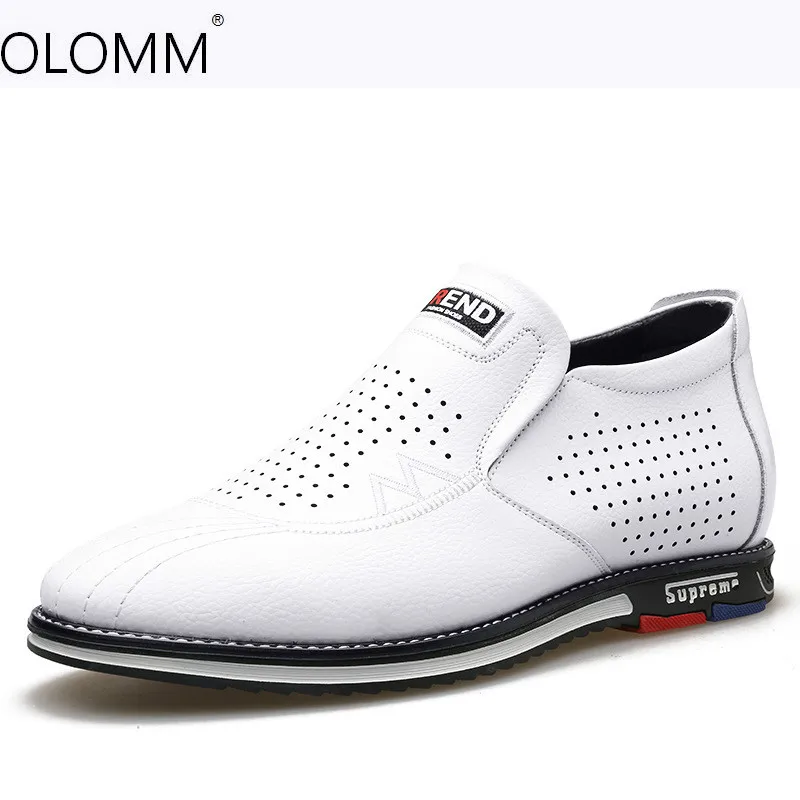 

spring new casual leather shoes mens loafers casual natural leather loafers zapatos de hombre Comfortable classic
