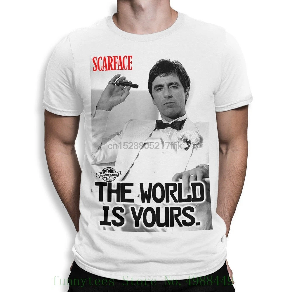 Мужская/женская футболка с надписью Scarface the World Is Your 2019|Мужские футболки| |