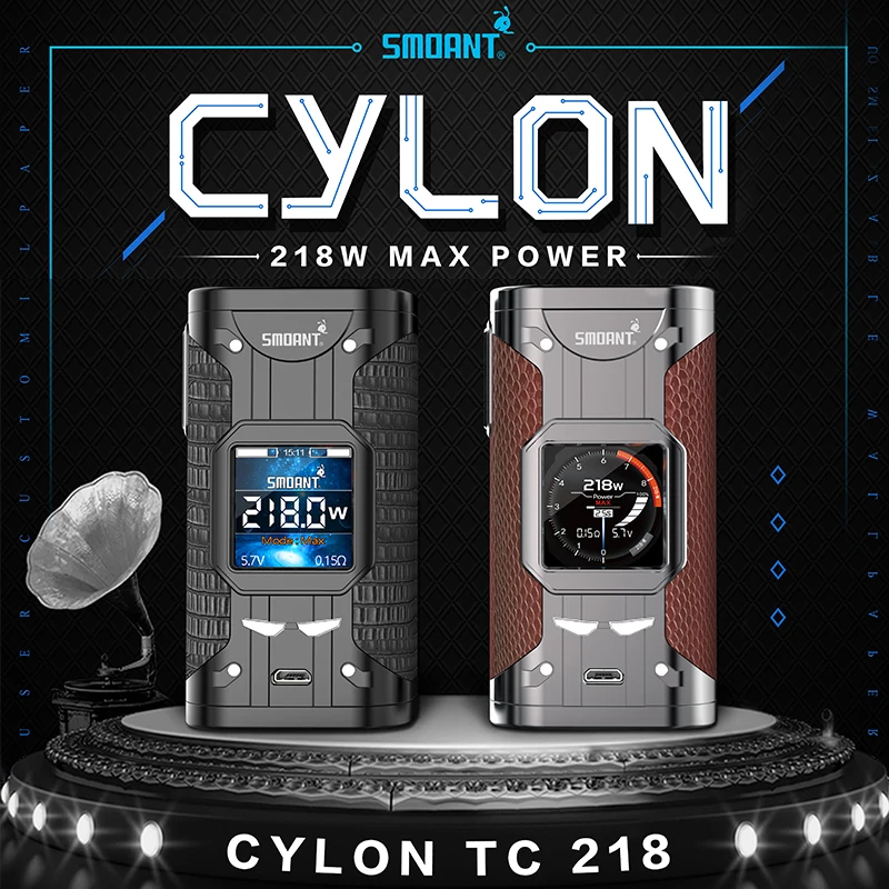 Оригинальный мод Smoant Cylon 218w TC электронная сигарета с переменной мощностью 510 Thread