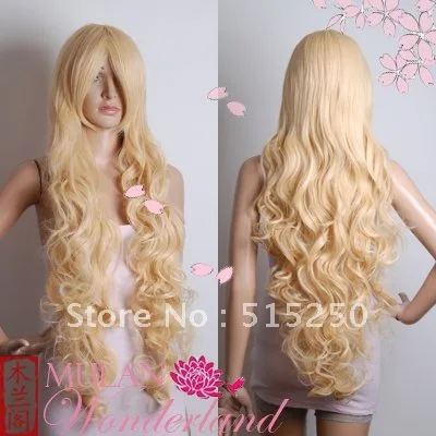 2012 New Fashion Long Wavy Blonde Curly Cosplay Costume Wig+weaving cap(gift)|cap boy|cap designcap video |