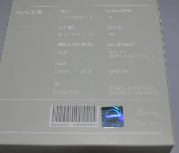 

[MYKPOP]GOT7 Light Stick Concert Supporting JACKSON MARK YuGyeom BamBam JB Lightstick KPOP Fans Collection SA18032505