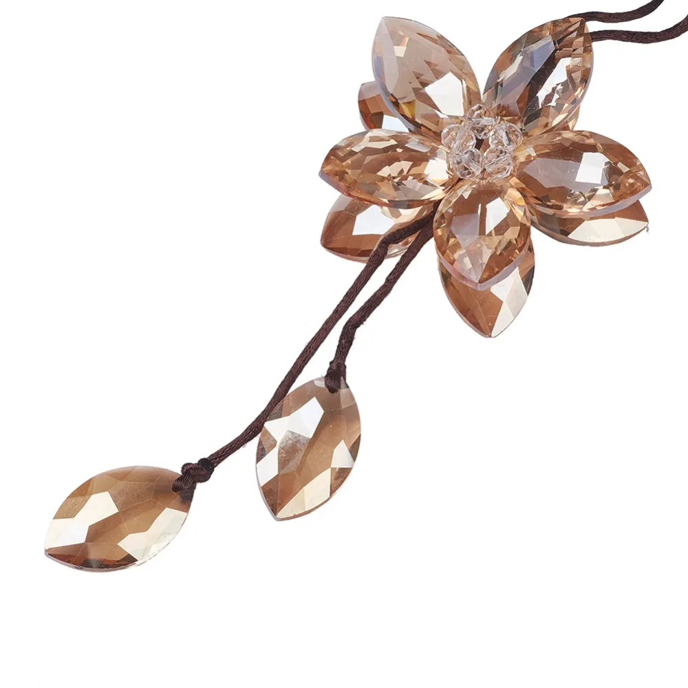 

Crystal Flower Car Rear View Mirror Pendant Colorful Home Car Hanging Ornament Car Accessories Decoration