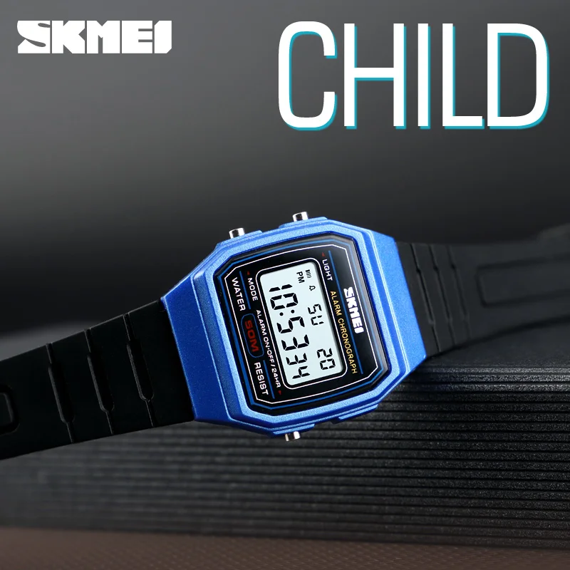SKMEI 1460 новые детские часы спортивный стиль непромокаемые наручные Будильник