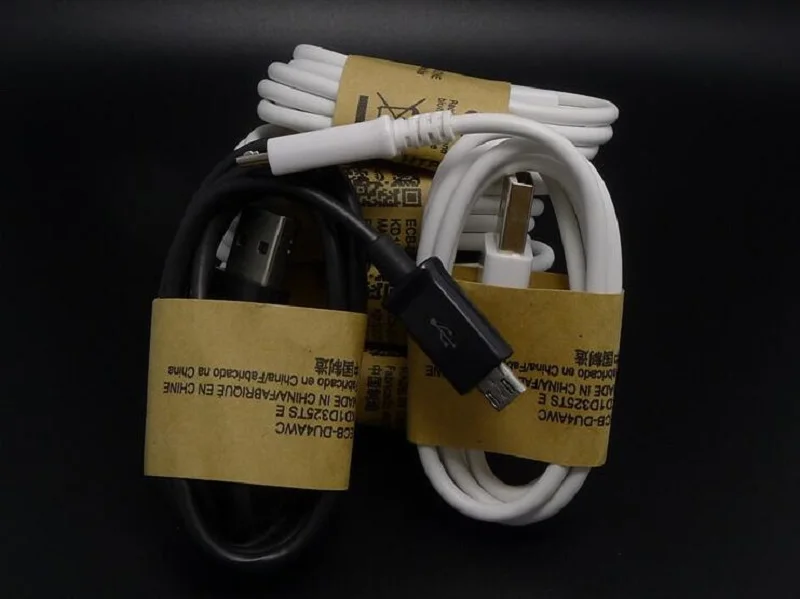Оптовая цена 500 штук черно белые 1 м 3FT OD 3 4 мм микро V8 usb кабель для передачи данных