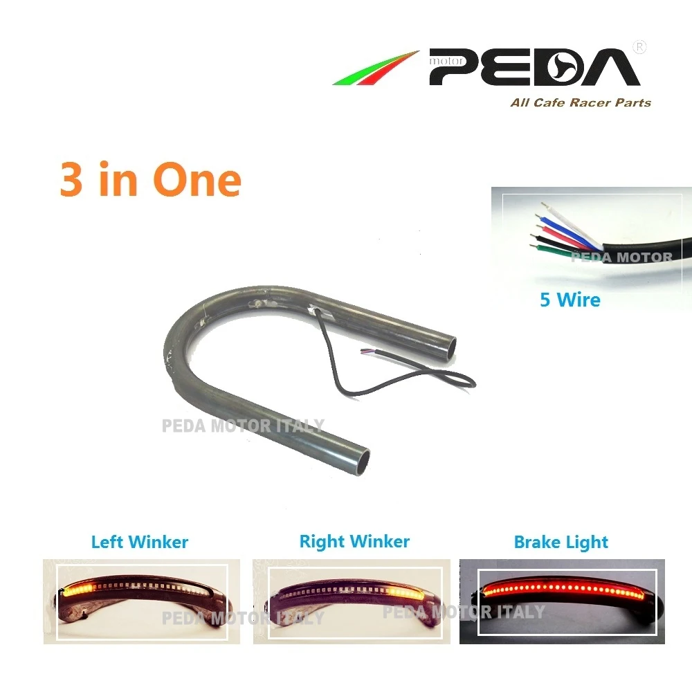 6U L22 W17.5 LED Запчасти для Кафе Racer vinSeat Frame Hoop Loop W Light Lamp стиль Brat Flat Steel Iron HONDA YAMAHA SUZUKI