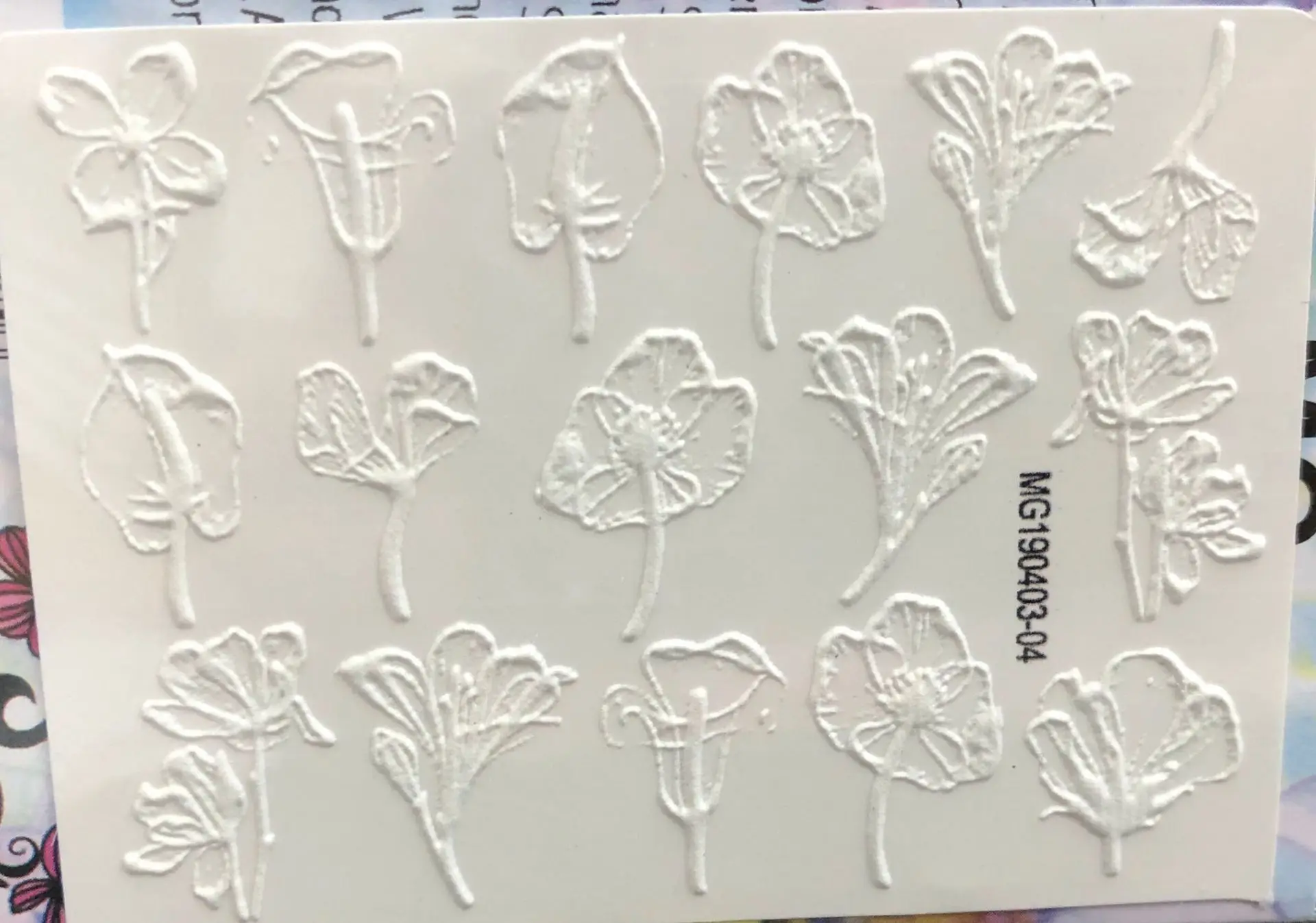Diy3d стерео рельефный стикер для ногтей бесшовный стикер для ногтей чистый цвет система