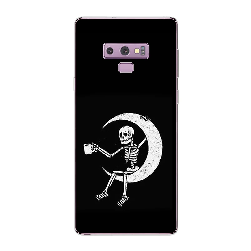 Ciciber чехол для телефона Samsung Galaxy Note 9 8 5 4 3 Note9 Note8 Мягкий ТПУ человеческий скелет |