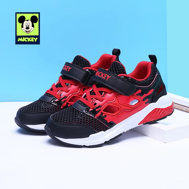Disney children's casual shoes Minnie spring autumn boys girls sport mesh breathable sneaker for kids size 31-37 | Детская одежда и