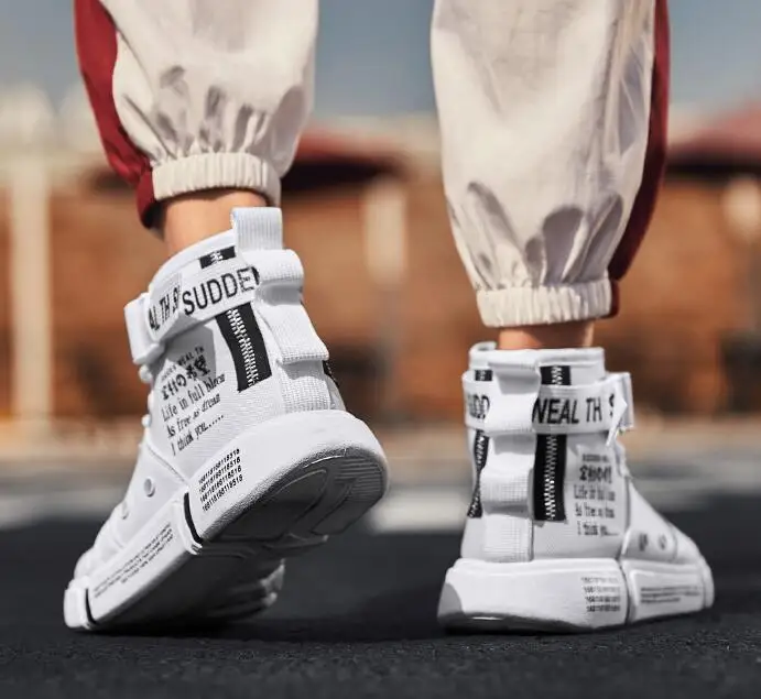 Мужские кроссовки на шнуровке Белые Повседневные теннисные туфли 2019 | Обувь