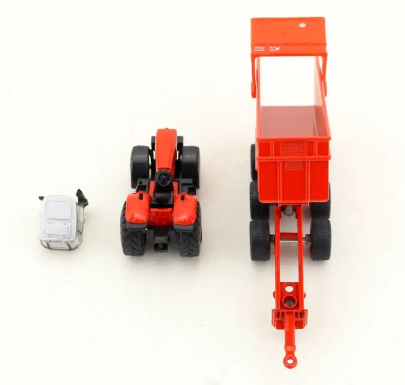 1: 87 масштаб/литая металлическая модель/сельскохозяйственный трактор Massey Ferguson/игрушечный автомобиль для детского подарка/образовательная коллекция 18*3*3,5 см