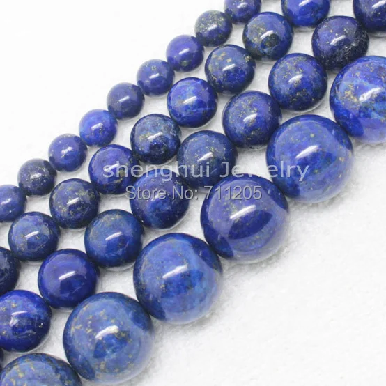 Pretty Lapis Lazuli 4 6 8 10 12 14 16 18 мм круглые бусины 15/38 см мы предоставляем Смешанные