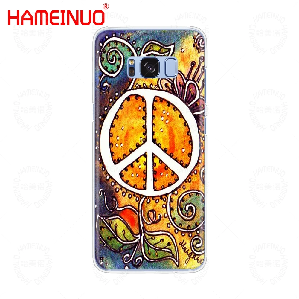 HAMEINUO Hippy Hippie Psychedelic Art Peace Чехол для мобильного телефона Samsung Galaxy S9 S7 edge PLUS S8 S6 S5 S4 S3