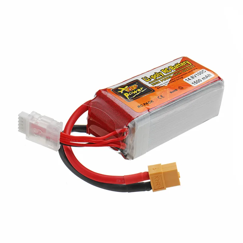 ZOP POWER 14 8 V 1500mAH 100C 4S аккумуляторная батарея Lipo с разъемом XT60 для моделей RC |