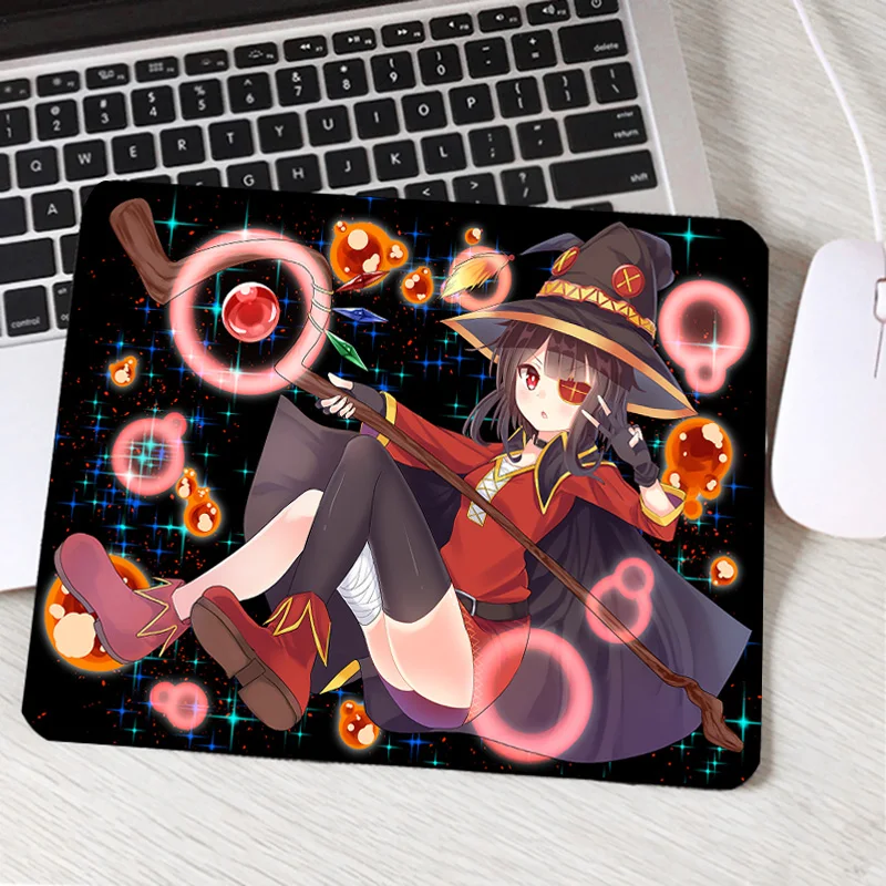 Mairuige милые японские аниме Популярные персонажи Megumin девочки Pc компьютерные коврики для мыши 250x290x2 мм мягкий резиновый коврик для мыши