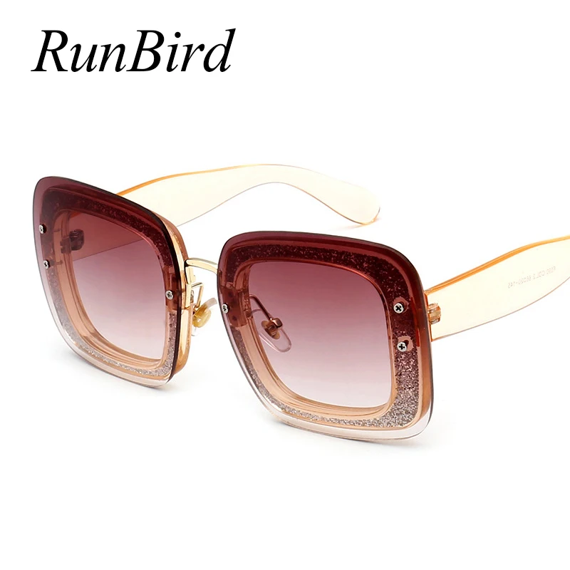 Солнцезащитные очки RunBird оверсайз для мальчиков и девочек стильные модные