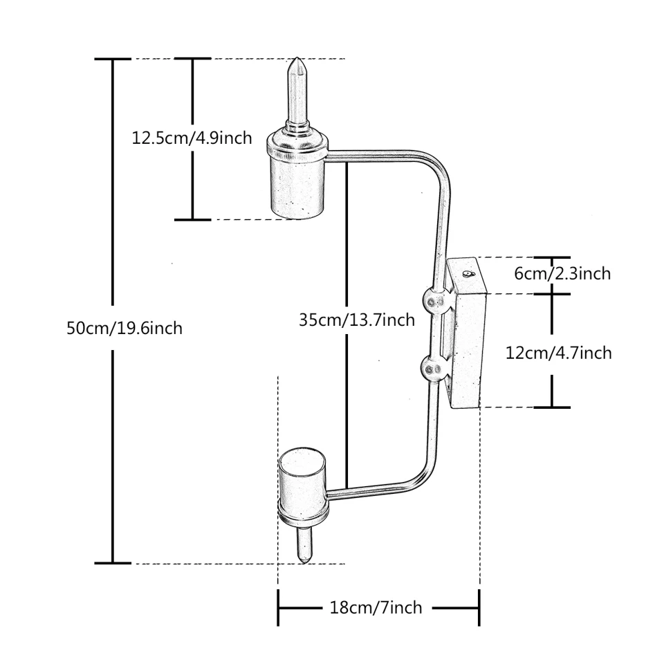 Американский Ретро промышленный светильник деревенский инновационный настенный для ресторанов балкона