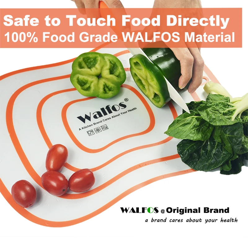 WALFOS NonSslip гибкий Кухня Доска разделочная блок мясо Овощной доска для фруктов