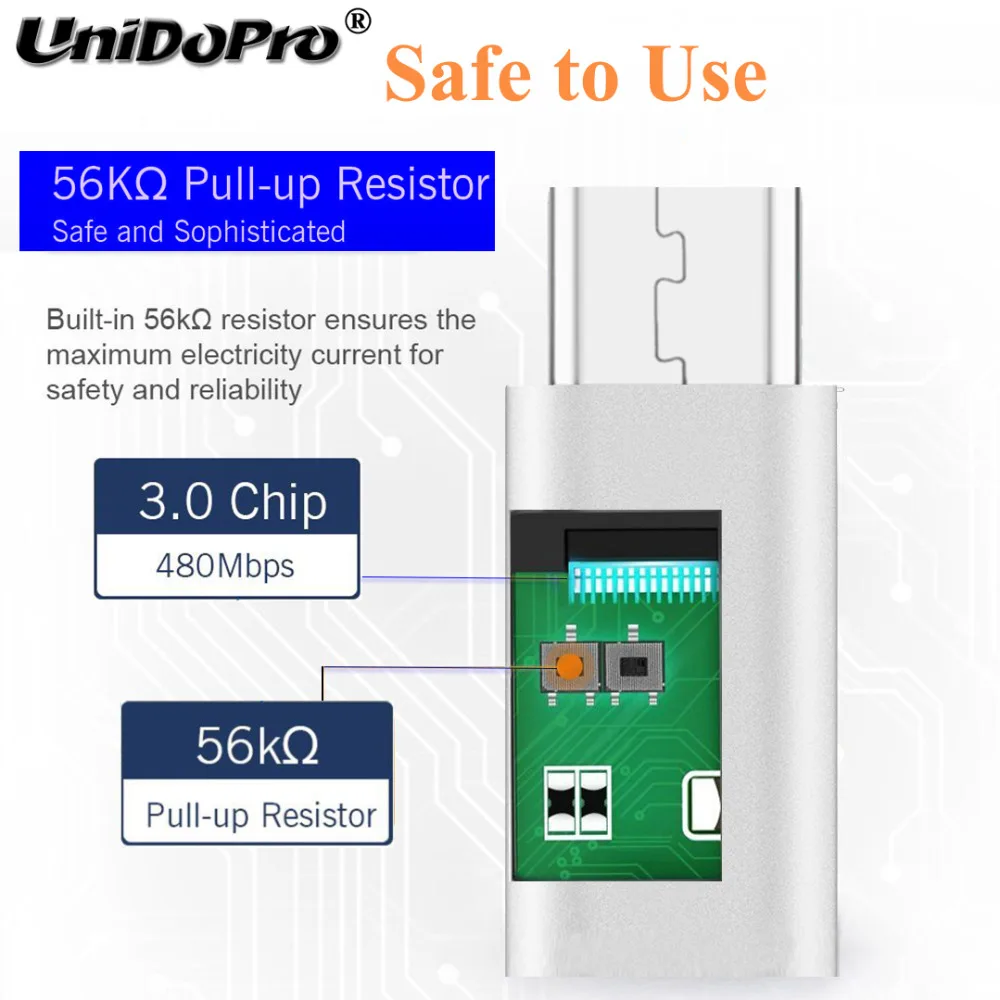 Адаптер с разъемом Type C Мама на Micro USB папа адаптер поддержкой зарядки для