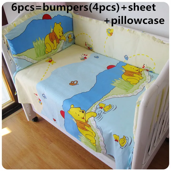 2017! Комплект постельного белья для новорожденных защита детской кроватки 100%