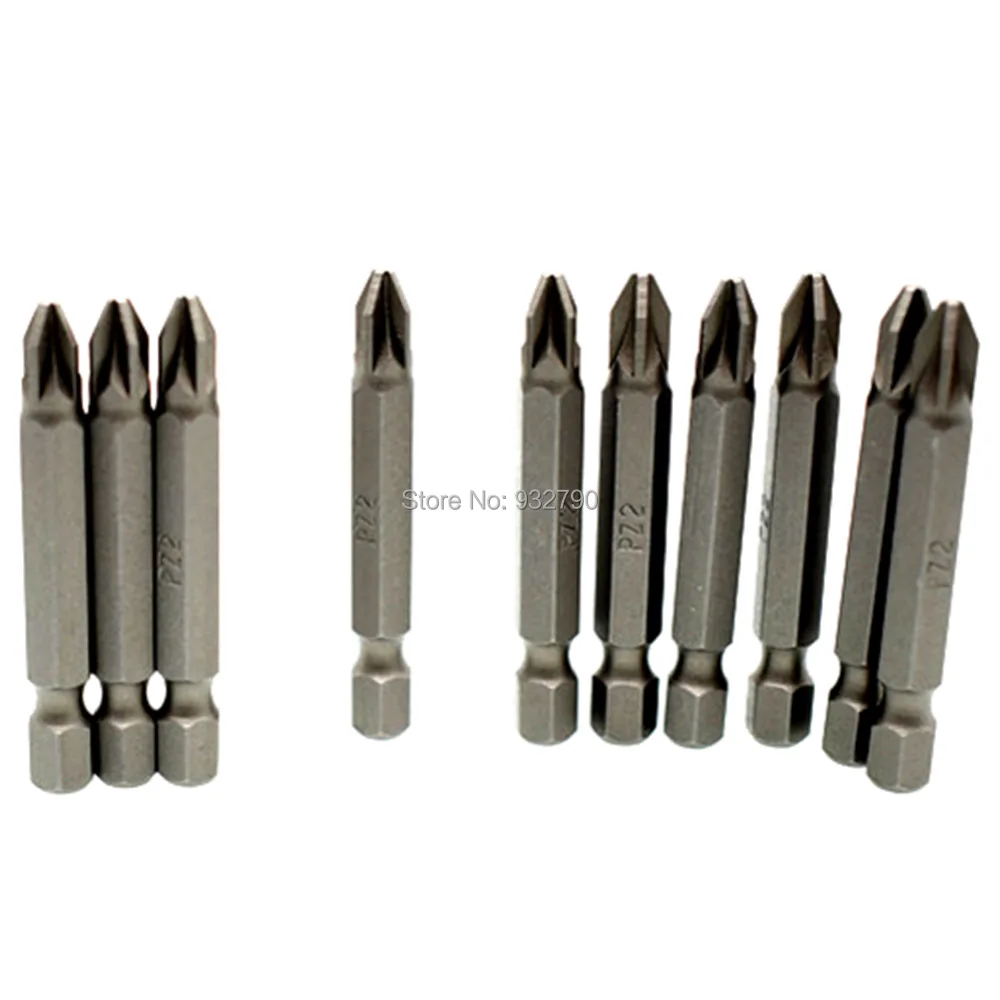 Отвертка с шестигранной отверткой 10x 1/4 &quot25 м 50 мм Pz1 Pz2 Pz3 Магнитная отвертка