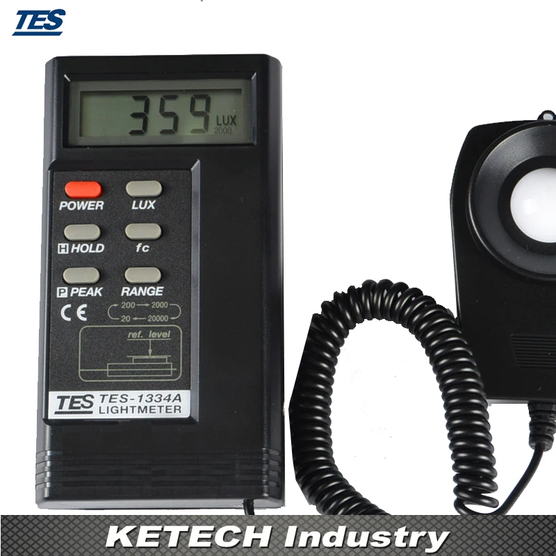 Портативный Измеритель освещенности цифровой измеритель люкс TES1334A|lux meter|lux digital