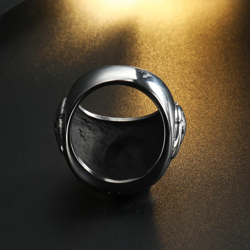 D&ampZ Gold Silver Color Blessed Prayer Hands Ring Male Vintage 316L Stainless Steel Rings For Men Jewelry Accessories | Украшения и
