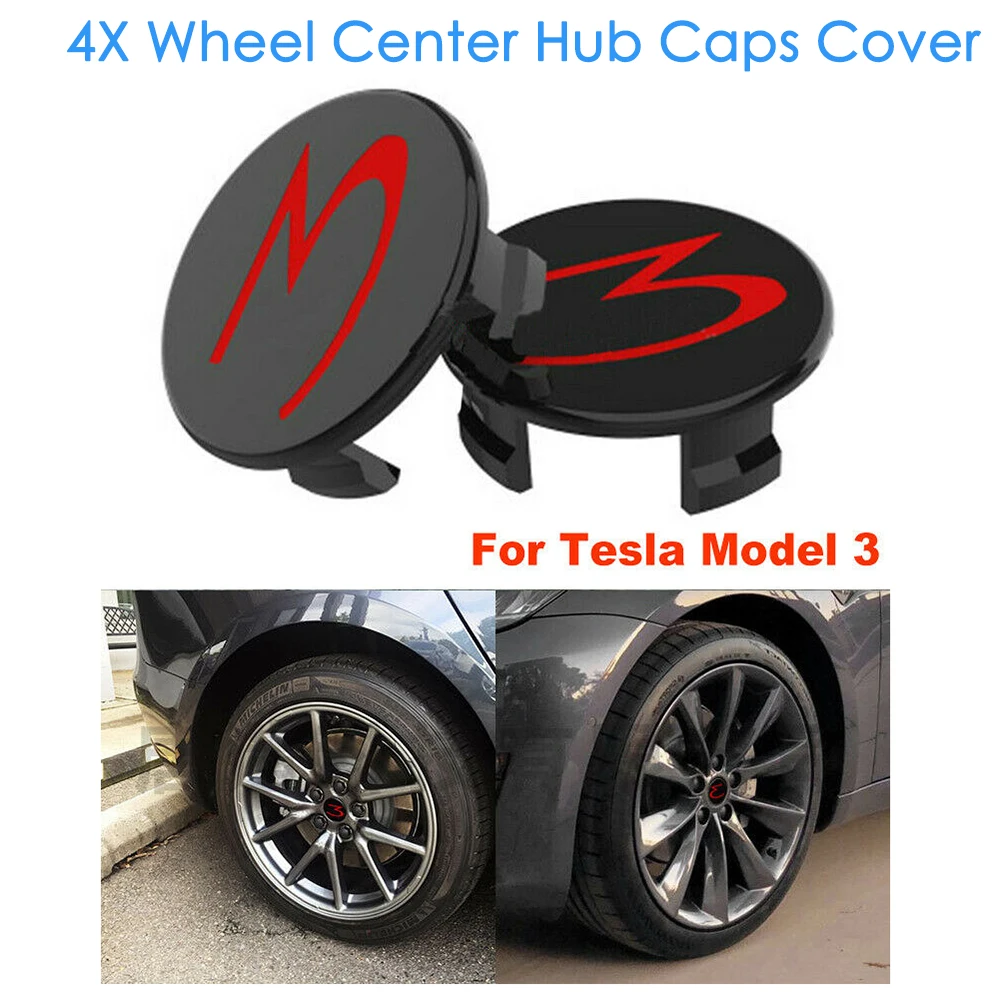4 шт. для Tesla модель 3 автомобильные колпачки для колес автомобиля Стайлинг гайка ступицы колеса крышка автомобиля внешний декор 58 мм универсальные автомобильные аксессуары