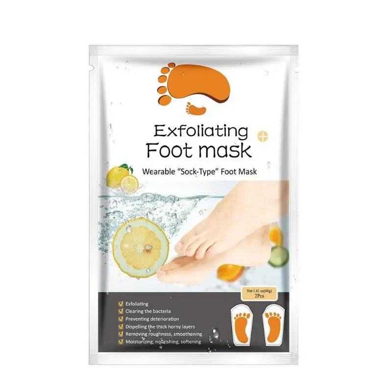 Отшелушивающие носки для педикюра 1 пара = 2 шт. отшелушивающие ног отшелушивающая