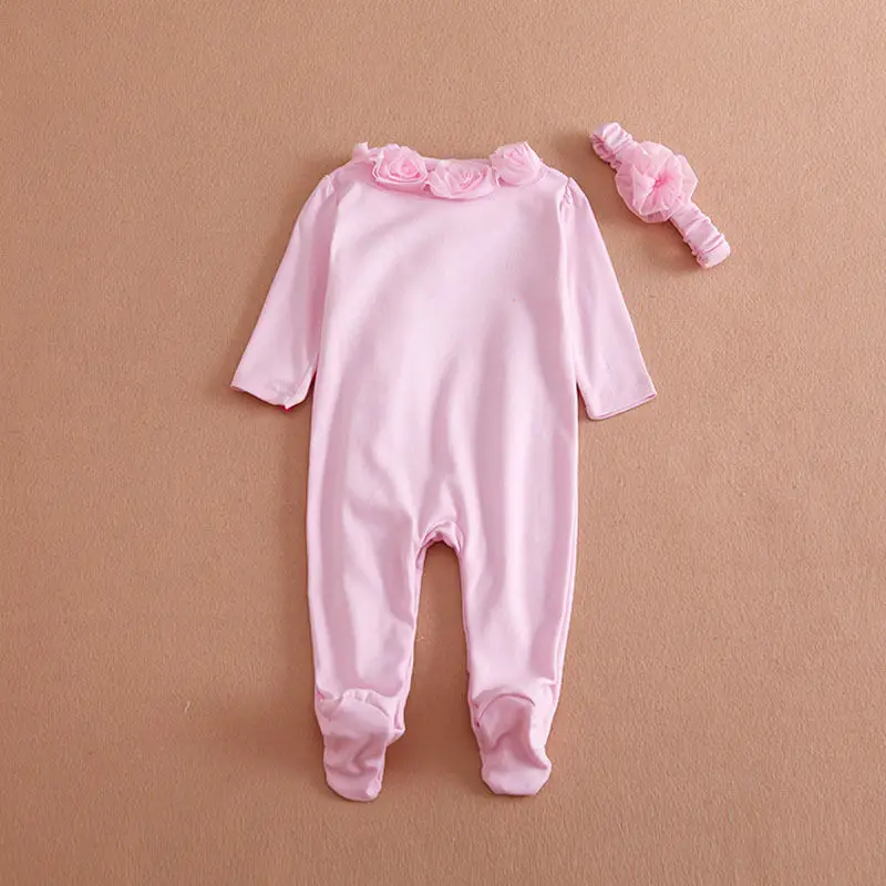 2 шт. Детский комбинезон с длинным рукавом и повязкой на голову|set pink|set outfitset girl |