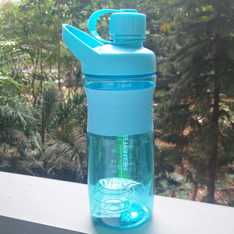 800ml Blue 6 цветов Herbalife24 подходит 2000 мл/64 унции 1000 мл/32 унции Шейк Спортивная соломенная бутылка для воды Herbalife питание - Цвет: 800ml Blue