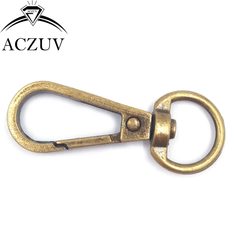 Antique Bronze 100pcs 40mm 48mm Swivel Lobster Clasps Snap Hooks Plate Buckles for Keychains Purse Chain DIY Findings BBSC003