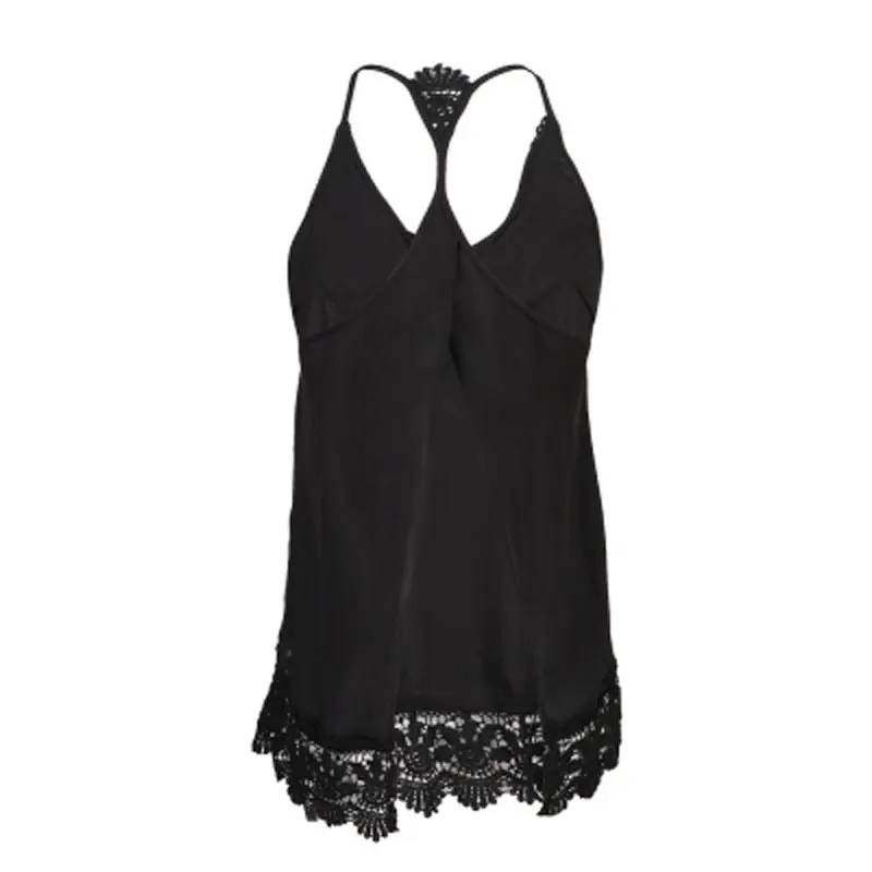 MYUSKO Back Lacing Split Low Collar Backless Deep V Neck Sexy Black Casual Gray Top Women White Camis Loose Slim Tank Tops | Женская