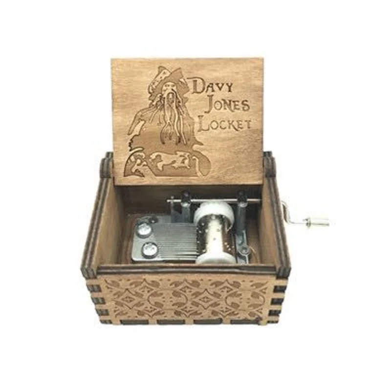 Медальон Davy Jones музыкальная шкатулка античная резная из фильма Пираты Карибского