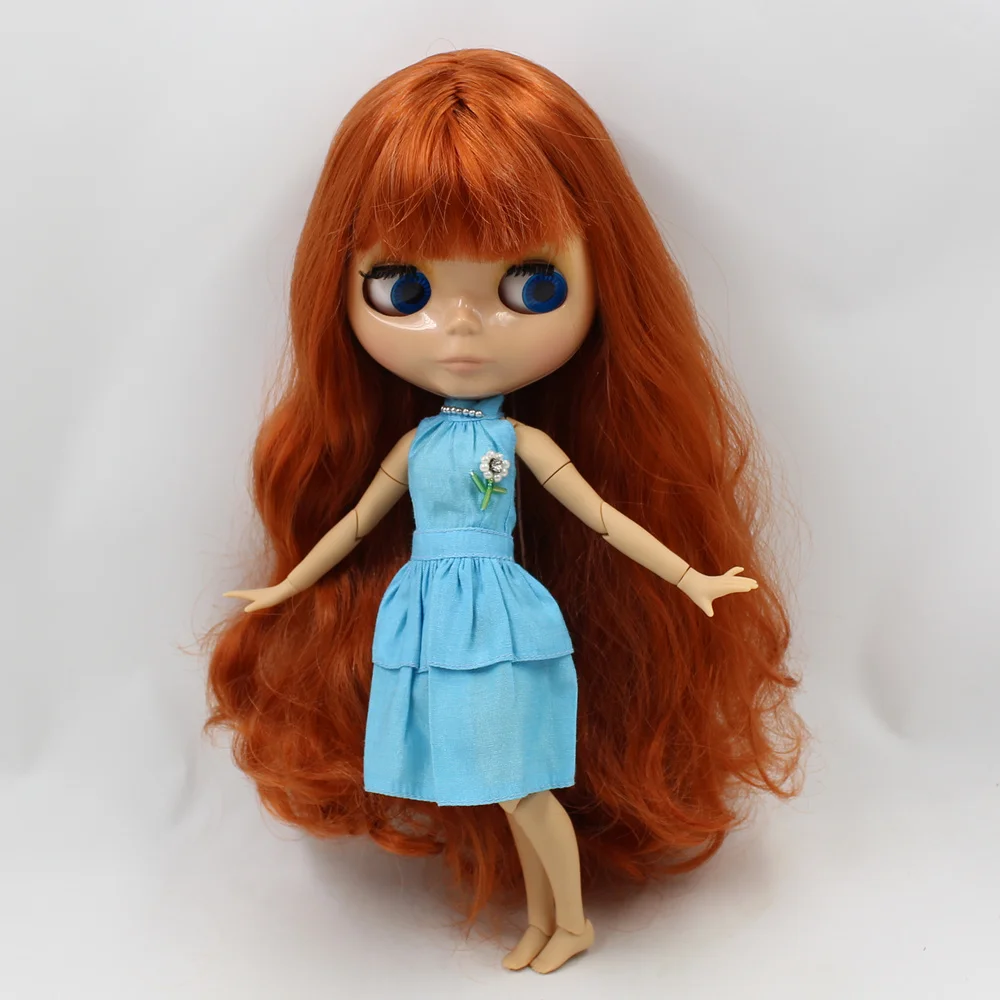 Кукла Blyth ICY DBS с имбирными волосами для шарнирных суставов загорелой кожей и