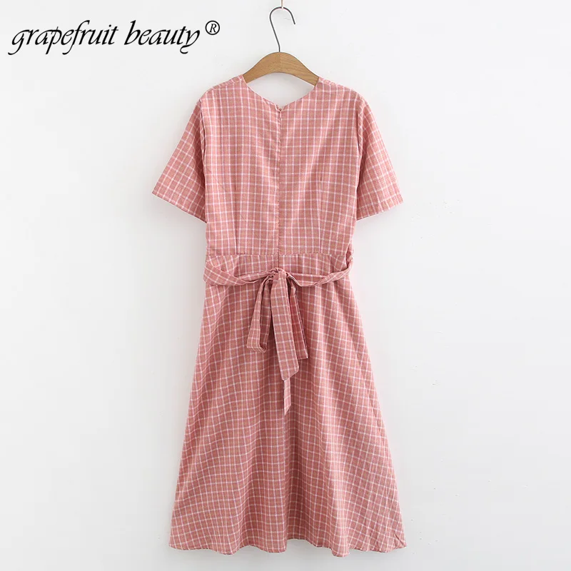 2019 женское платье модное летнее новая Корейская версия свободное Ретро