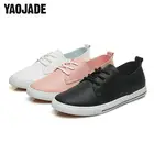 2018 весенне-летняя стильная повседневная женская обувь на плоской подошве; удобная и качественная Студенческая обувь с закрытым носком.