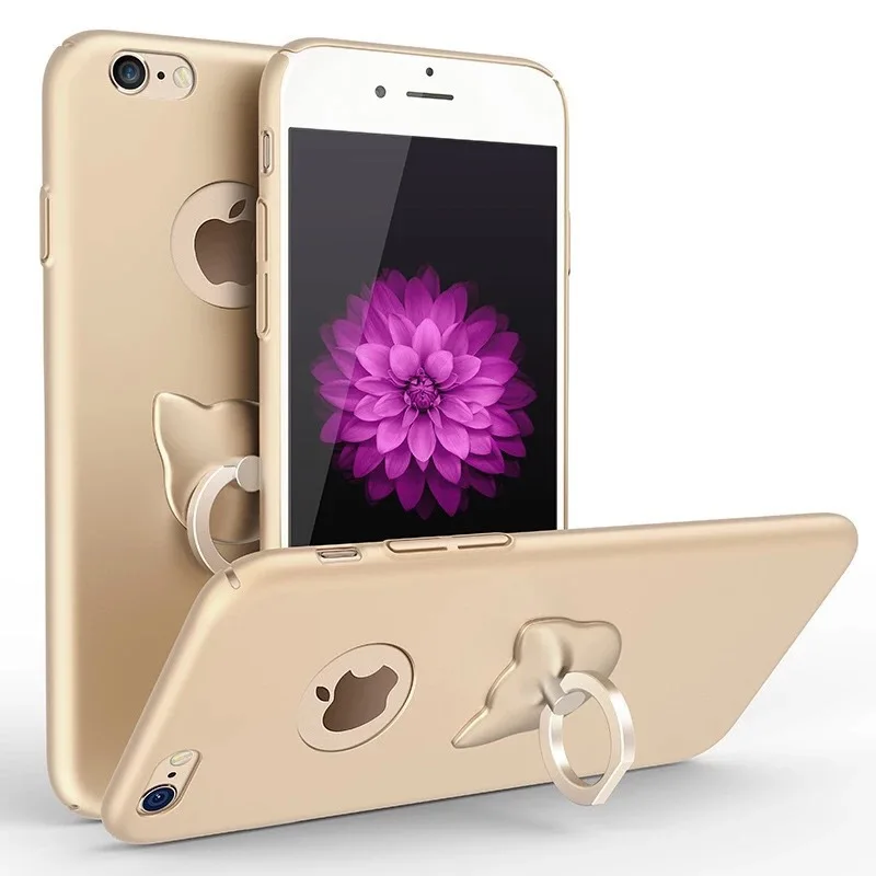 Мобильный чехол для телефона простой перстень держатель iphone 8 Жесткий Тонкий 5S se