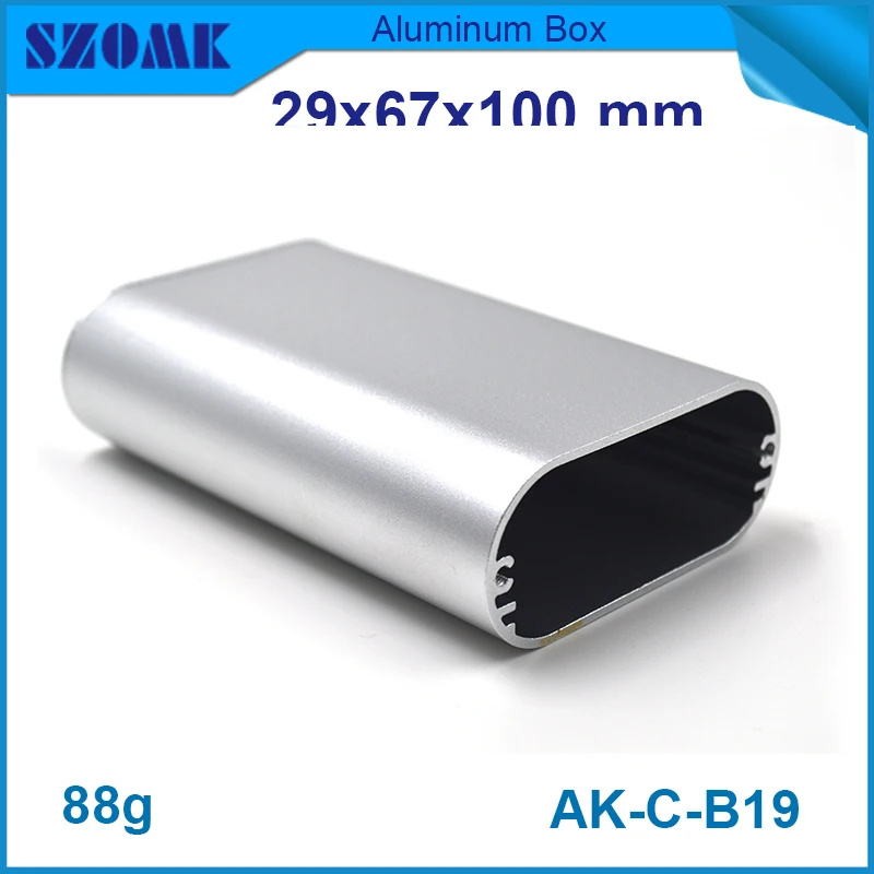 Электронная коробка из алюминия (project) одна шт серебряного цвета очень красивая