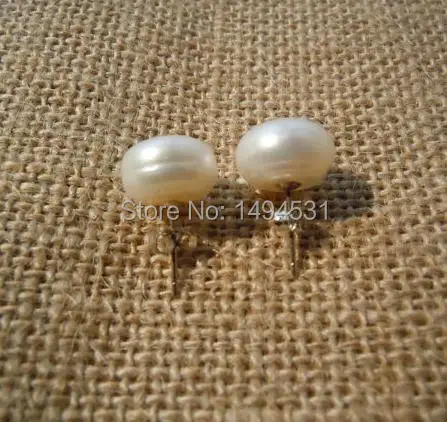 Жемчужные украшения оптом белые серьги из натурального пресноводного жемчуга