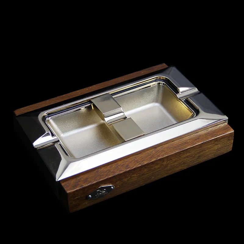 Lubinski дерева венге металла сигары пепельница | Дом и сад