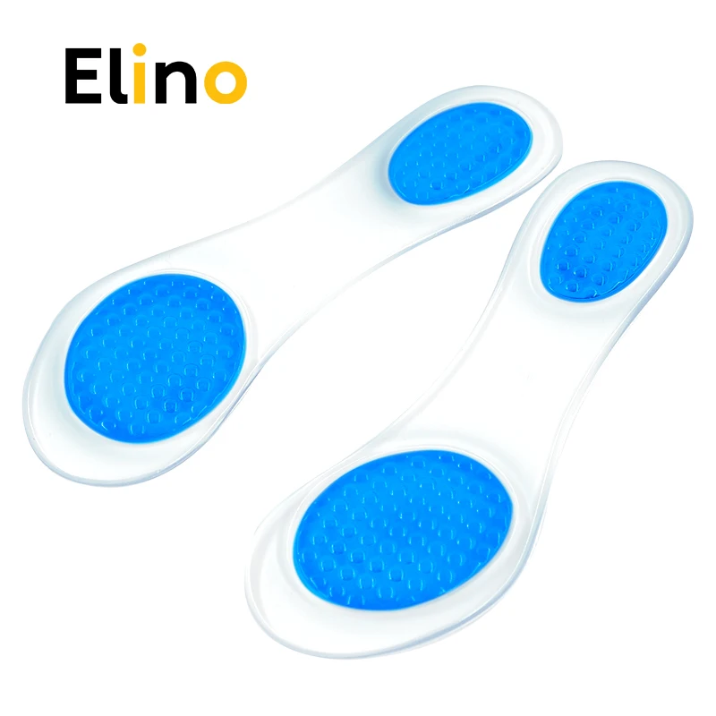 

Elino Transparent Silicone Insoles Gel Massage Foot Cushion for High Heel Ladies Non-Slip Shoe Pads Pain Relief Feet Care Pads