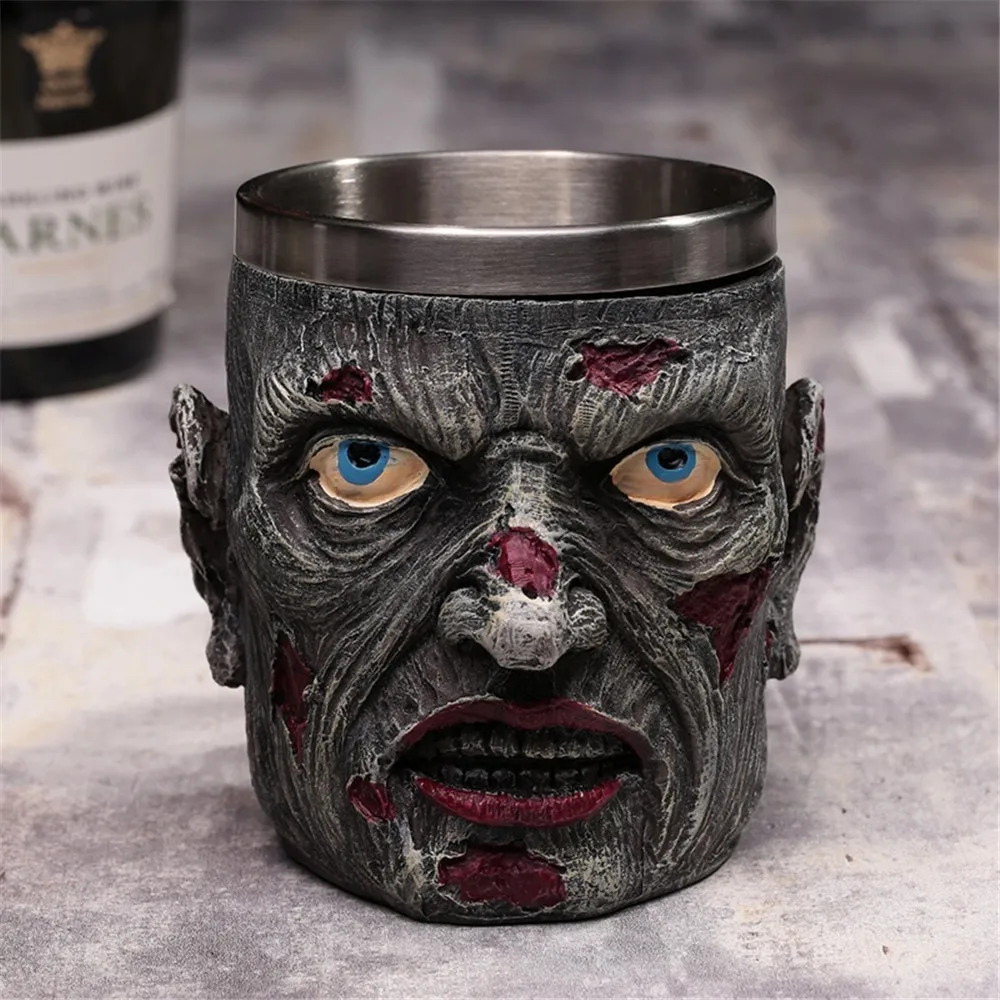 3d Дракон кружка крутая Череп Зомби пивная кружка для кофе пивной чай нержавеющая сталь Персонализированная чашка домашняя вечерние креативный подарок для мужчин