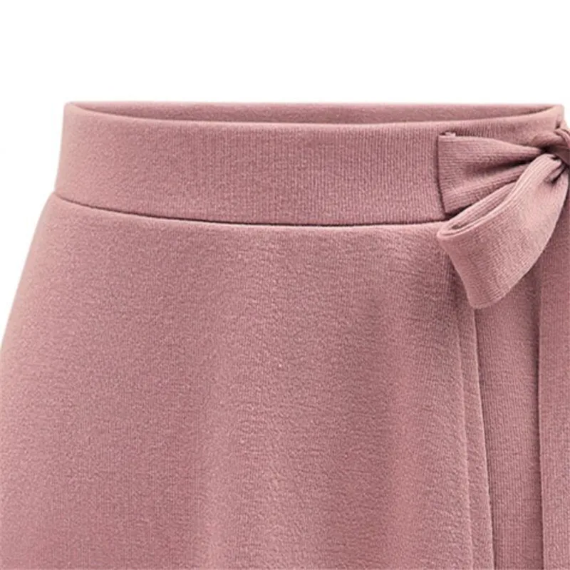 Женская шифоновая юбка винтажная средней длины с высокой талией Ретро стиль