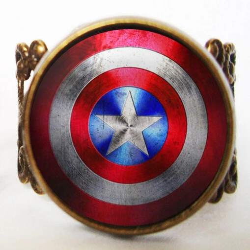 Кольцо для мужчин и женщин Винтажное кольцо из латуни с защитным стеклом 1