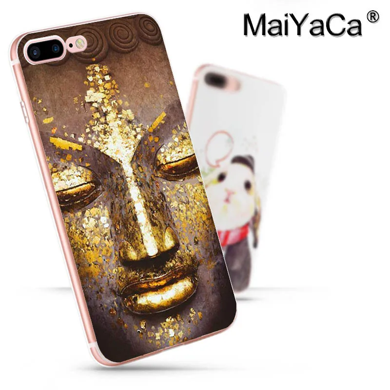 MaiYaCa buddha bress прекрасный мягкий tpu чехол для телефона iPhone 8 7 6 6S Plus X 5 5S SE 5C