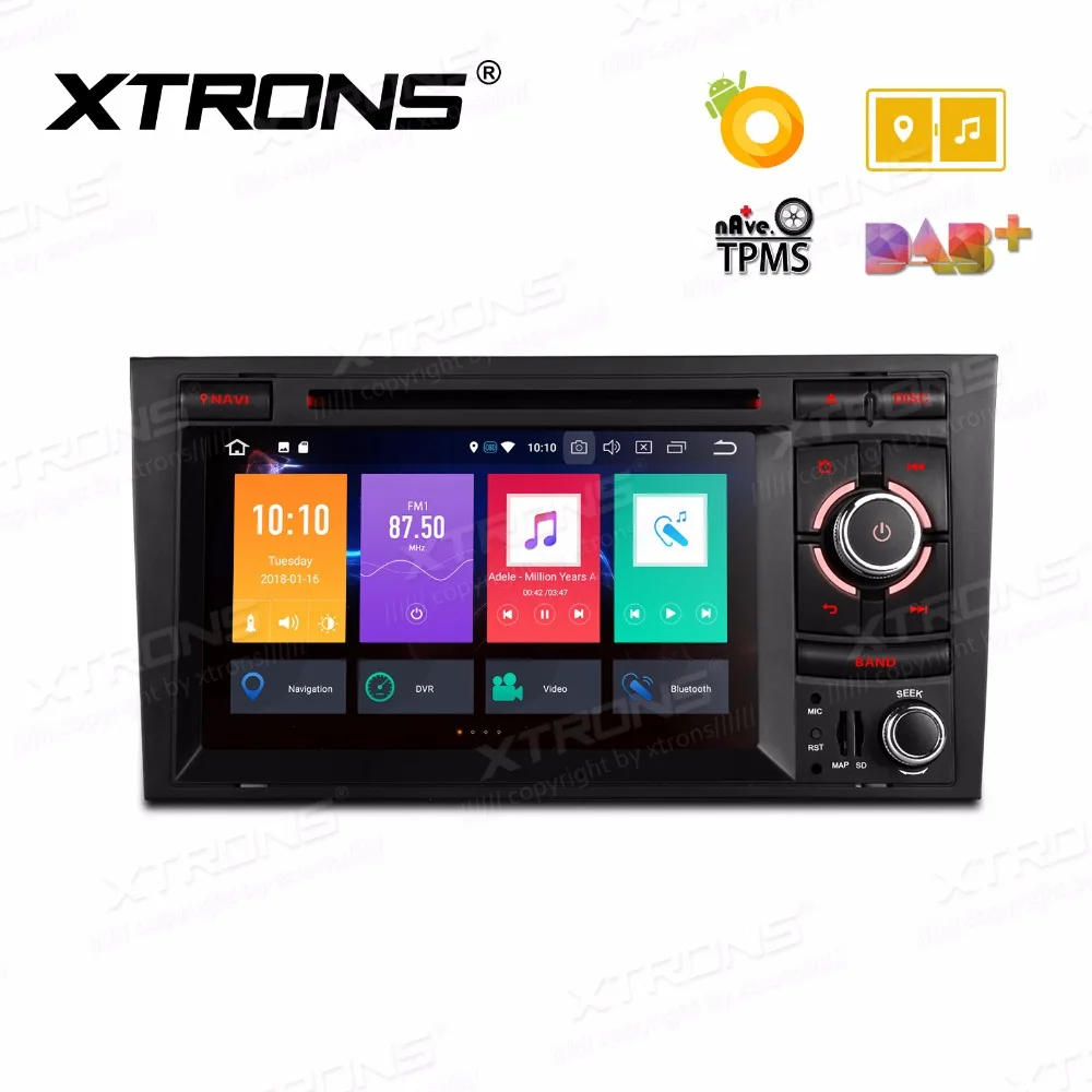 XTRONS 2 Din 7 ''HD Android 8 0 Восьмиядерный радио gps автомобильный dvd плеер для Audi A4 S4 RS4 2002